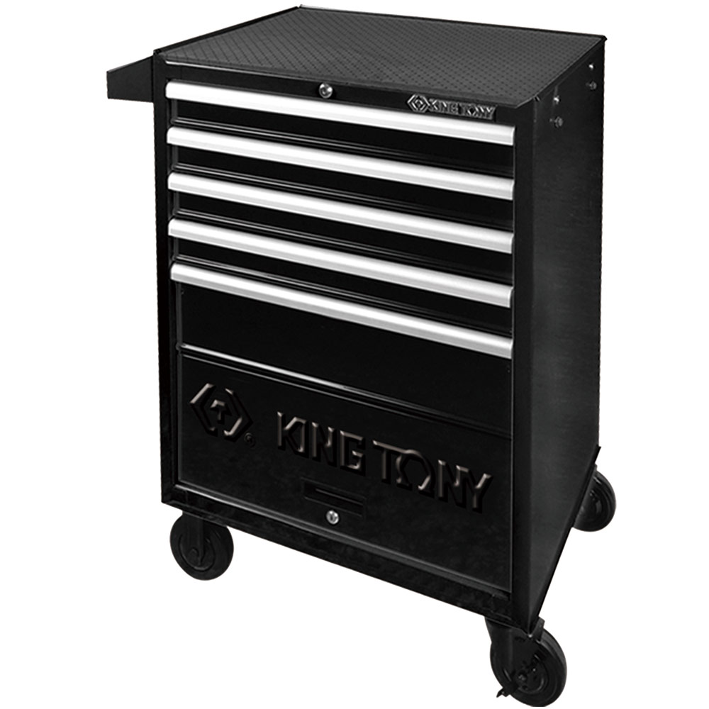 Tudo Para Mecanico Loja De Ferramentas Automotivas Carrinho De Ferramentas Metalico Preto Com 5 Gavetas 87432b Bk King Tony